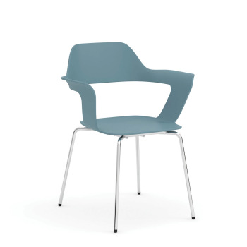 light blue stackable chair